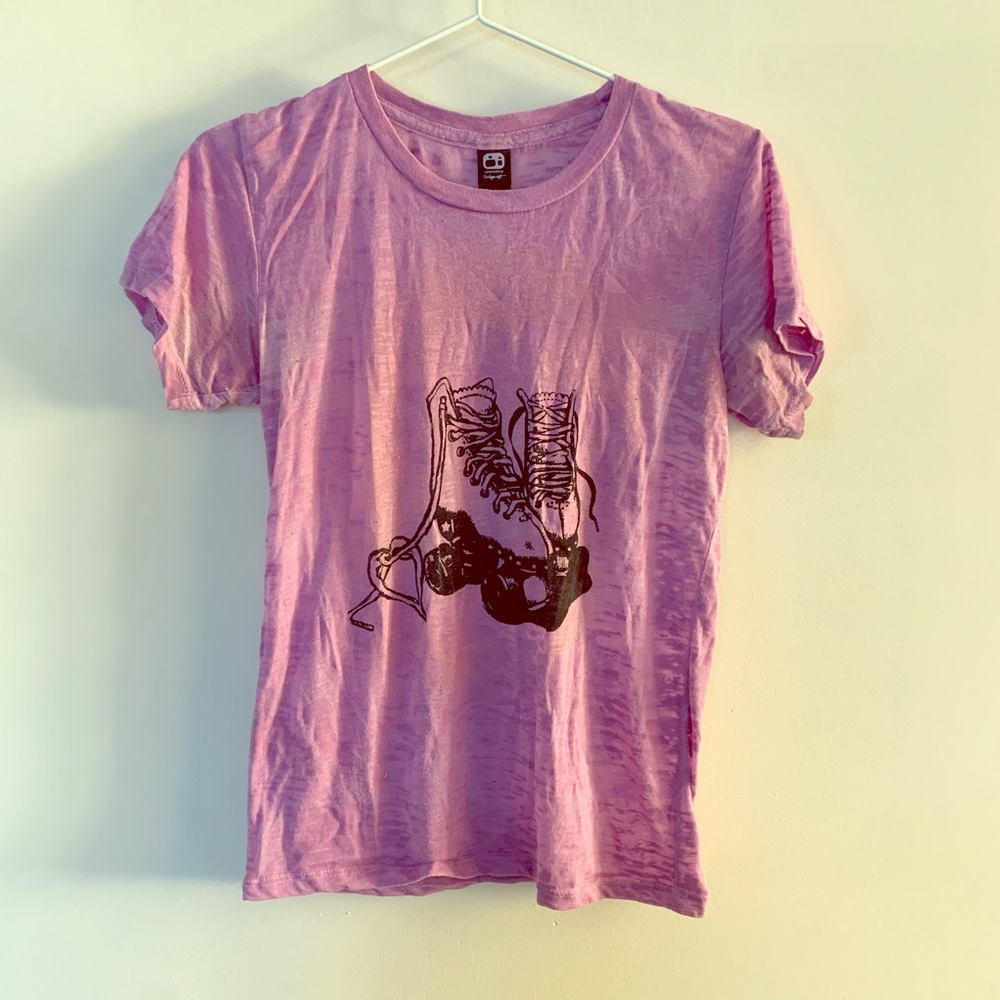 Alternative apparel handmade roller skate tee